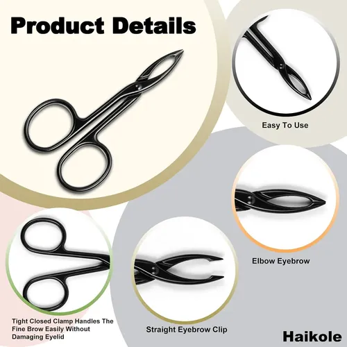 Pinzas Para Cejas Y Vello Facial 3 Piezas Metal