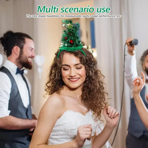 Yp 2 Piezas De Aro De Pelo De Árbol De Navidad Diadema De M