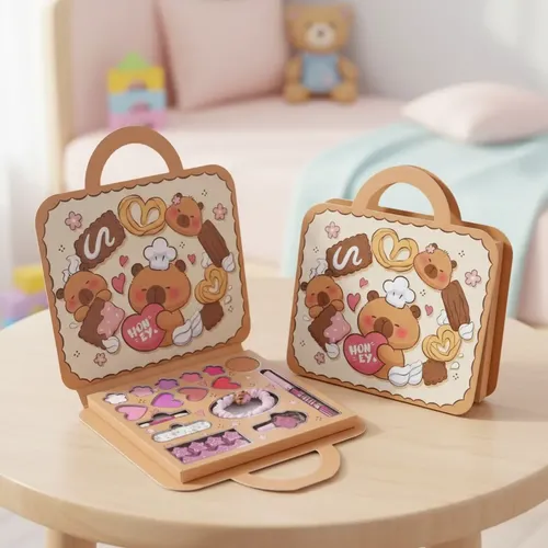 Paleta O Kit Estuche De Maquillaje Capibara Para Niña Spa