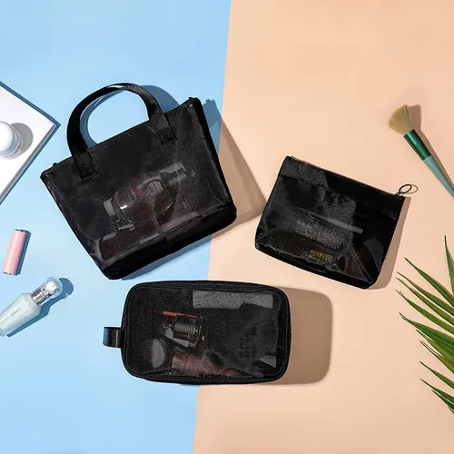 Mesh Makeup Bag Portable Bag For Women Girls Travel 3tt609995-13