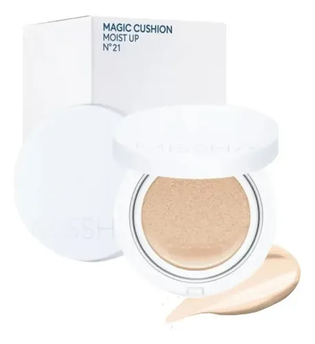 Base de Maquillaje Missha Magic Cushion Cover Lasting Tono 21 con FPS 50 y Acabado Natural