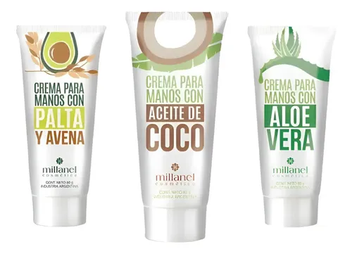 Crema De Manos Hidratante Con Aceite De Coco Millanel 80g