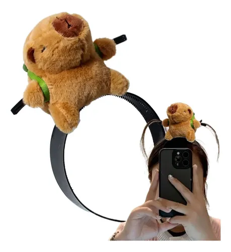 Diadema Lavado Cara Capibara Animal Divertida Banda Pelo