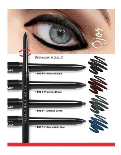 Avon Delineador De Ojos Retractil Glimmerstick Marron 280mg Color Cosmic brown