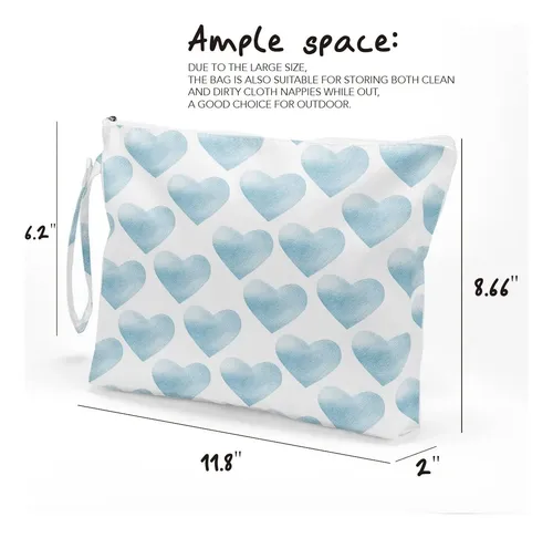 Bolsa De Maquillaje Con Forma De Corazón, Neceser, Impermeab