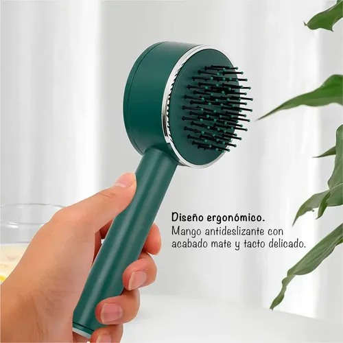 Cepillo Peine Para El Cabello Autolimpieza Desenredante.