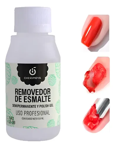 Removedor Esmalte Semipermanente Cherimoya Uñas Gel 120ml