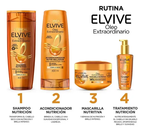 Kit Elvive Óleo Extraordinario Rutina Completa 1