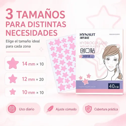 Parches Hidrocoloides Estrella Acne 3 Cajas 120 Pzs