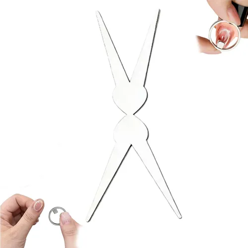 1, Nuevo Estilo Nail Art Evil Cult Hollow Cat-eye Magnet,