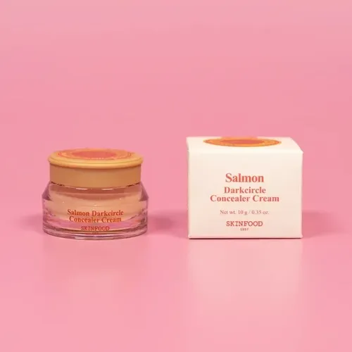 Corrector de ojeras Coreano Skinfood Salmon Dark Circle Concealer Cream 10gr Tono 01 Salmon Blooming
