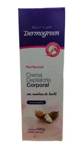 Crema Depilatoria Corporal Dermogreen Con Karite 120g
