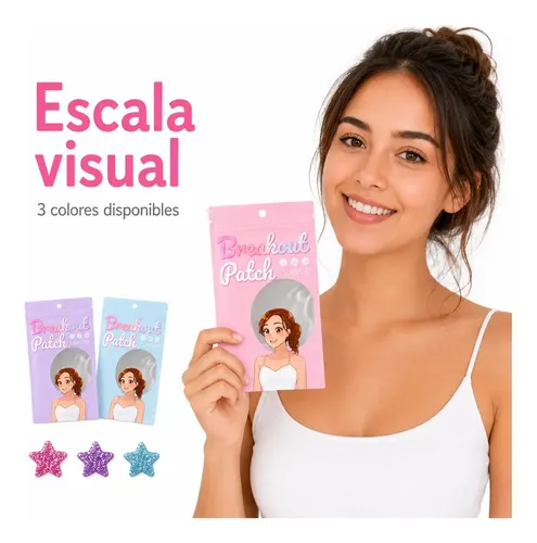 Parches Para Granos Estrella Glitter Acné X40