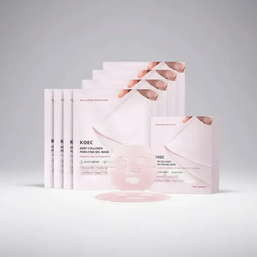 Pack X4 Mascarilla Absorbible Colageno Pdrn Pink Koec Todo Tipo De Piel