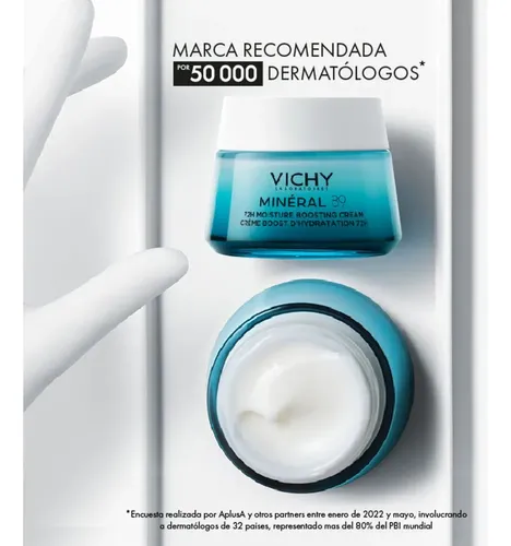 Vichy Minéral 89 Crema Hidratante Fortalece Pieles Sensibles