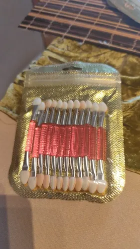 Aplicador Sombras Para Ojos Y Uñas Doble Punta X12un Make Up