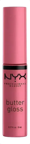 Labial Líquido NYX Butter Gloss en Tono Angel Food Cake para un Acabado Brillante