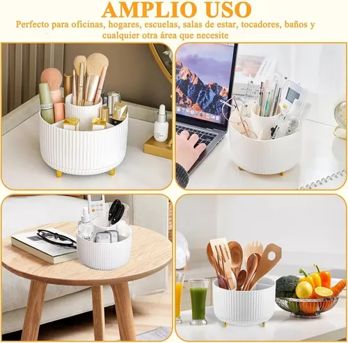 Organizador De Maquillaje Cosméticos Giratorio 360°
