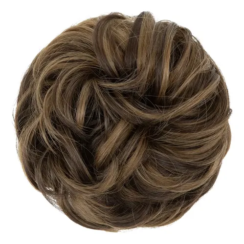 Rodete Recojido Postizo Similar Natural Pelo Sintético Opaco