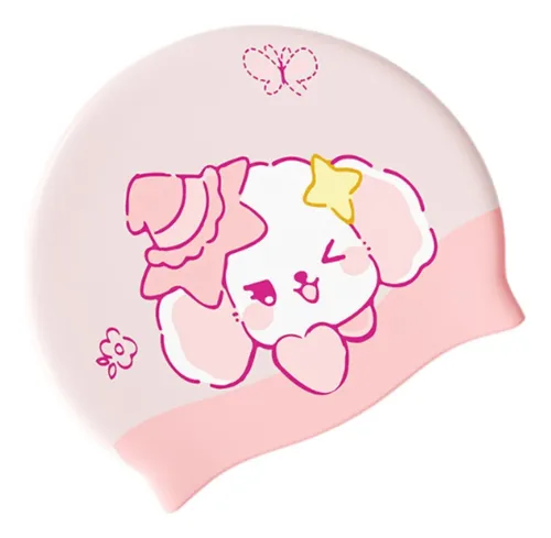 Gorro De Baño Para Niños, Gorro De Ducha Ligero Para Rosa