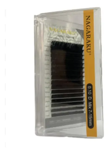 Kit Nagaraku Extensiones De Pestañas Clásicas Curva D Mix 7 Al 15 Mm Grosor 0.07 0.10 0.12 0.15 0.20