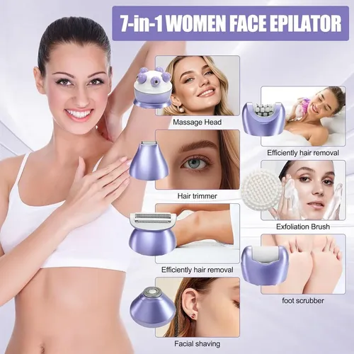 Depiladora Eléctrica 7 En 1 Para Mujer Maquina Rasuradora