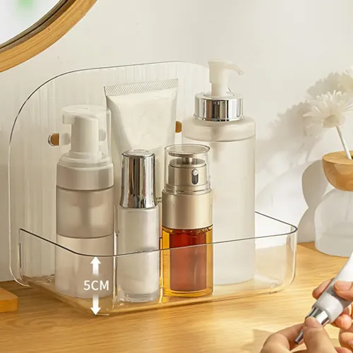 Organizador De Maquillaje, Organizador De Recipiente Blanco