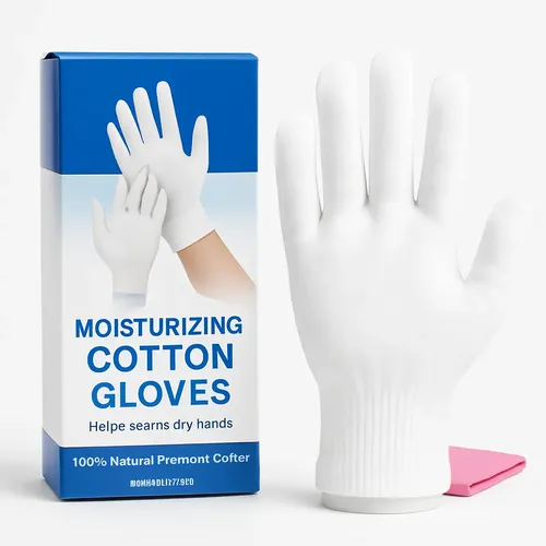 Guantes De Algodón Grandes Para Eczema Y Dermatitis 5 Pares