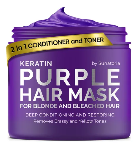 Mascarilla Capilar Sunatoria Keratin Purple & Blue Para Cabe