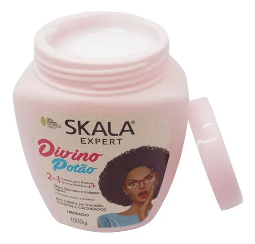 Skala Divino Potao Máscara Vegana Crema Peinar Rulos