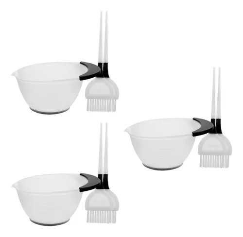 3 Juegos De Cepillos Para Teñir El Cabello, Cuenco, Cabello