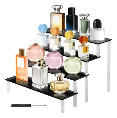 4 Niveles Organizador De Perfumes Exhibidores De Acrilico