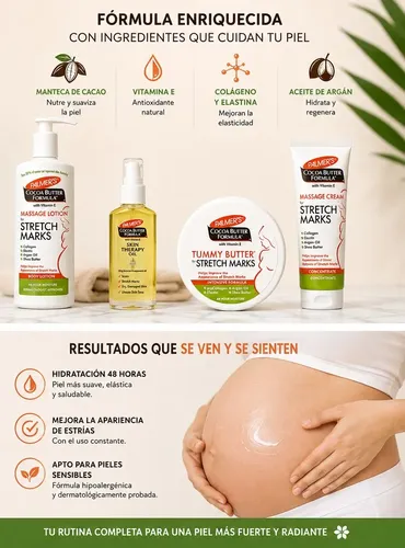 Kit Palmer’s Cocoa Butter Original |crema+aceite Antiestrias