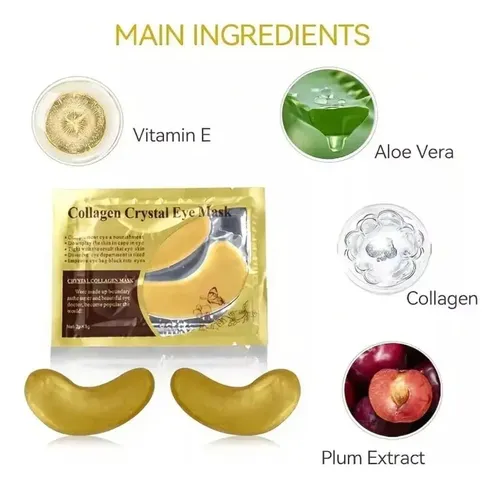 Máscara X5 Unidad Colágeno Ojeras Crystal Parche Mascarilla