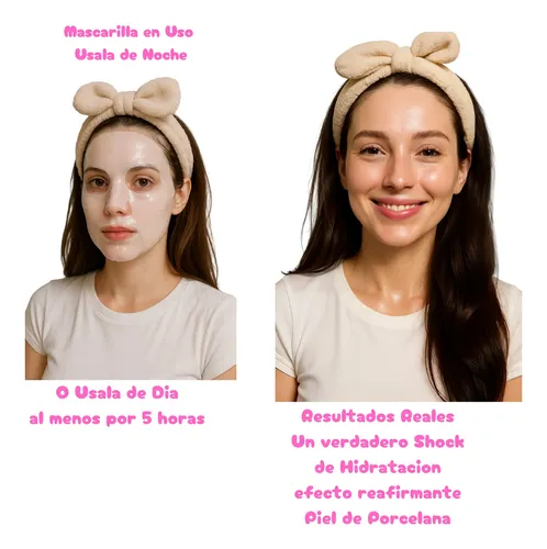 Pack X4 Mascarilla Bio-collagen Hidratación Nocturna Glow