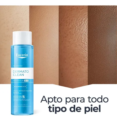 Eucerin Dermatoclean Loción Micelar 3 En 1 Limpiadora 400ml