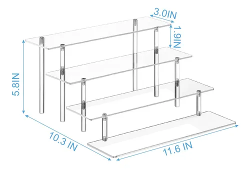 Soporte Organizador De Perfumes Acrílico Henable 4 Niveles 3