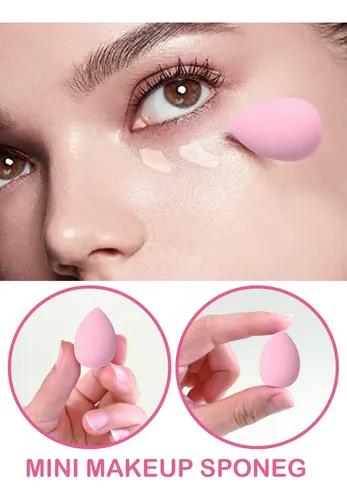 Set 37 Brochas Y Esponjas Para Maquillaje Completo Rosa