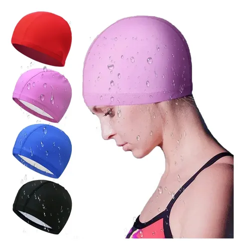 4 Unidades De Gorros De Natación Unisex De Licra, 4 Colore