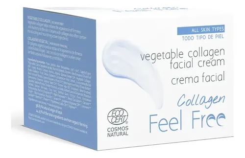Crema Facial FeelFree de Día y Noche con Colágeno Vegetal para Todo Tipo de Piel