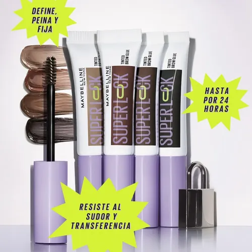 Gel Fijador De Cejas Superlock De Maybelline, Cejas Definida