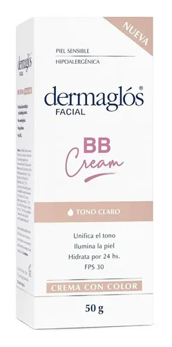 Dermaglos Facial Crema Bb Cream Tono Claro Fps 30 50g Todo Tipo De Piel