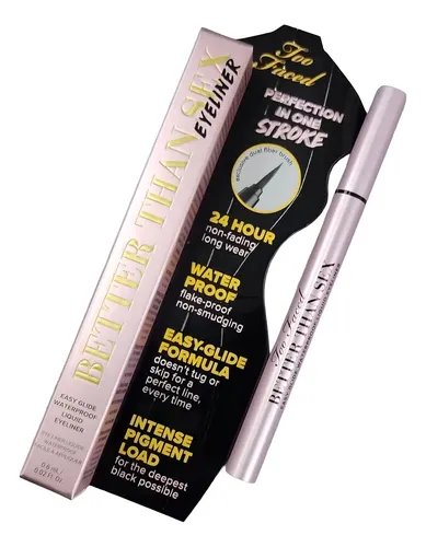 Too Faced Better Than Sex Waterproof Delineador Líquido Negro Mate