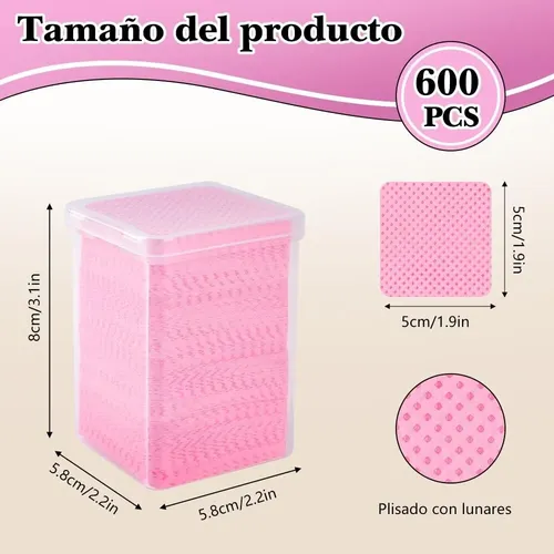 600 Almohadillas Algodón, Toallitas Y Almohadillas Limpieza