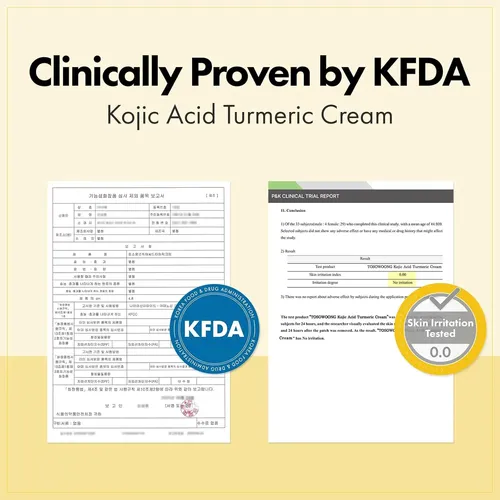 Crema De Hiperpigmentación: 99% De Ácido Kójico Y Cúrcuma (5