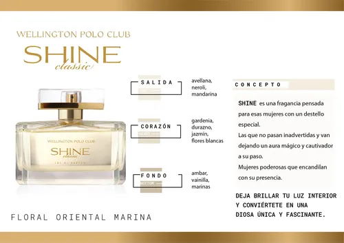 Wellington Polo Club Shine Classic Perfume De Mujer 100 Ml