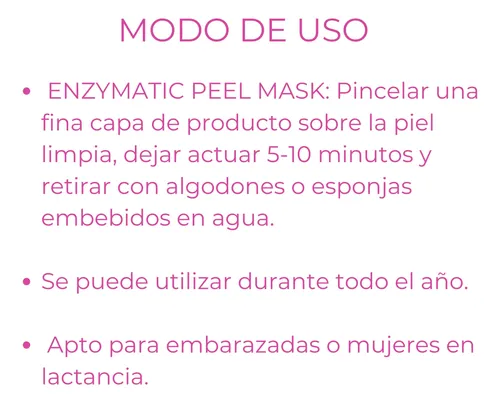 Mascara Peeling Enzimatica Enzymatic Peel Mask Idraet 186g