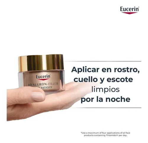Crema Anti-edad Eucerin Hyaluron-filler Elasticy Night 50 Ml Normal