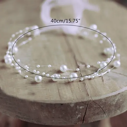 Accesorios Para Fotos Diadema De Perlas Para Niñas Pequeñas