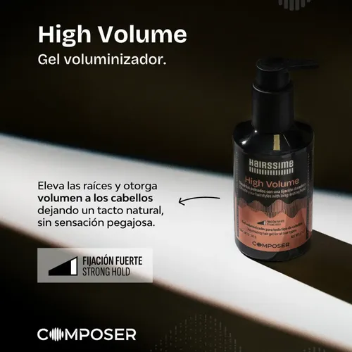 Gel Voluminizador High Volume Hairssime Composer 190g